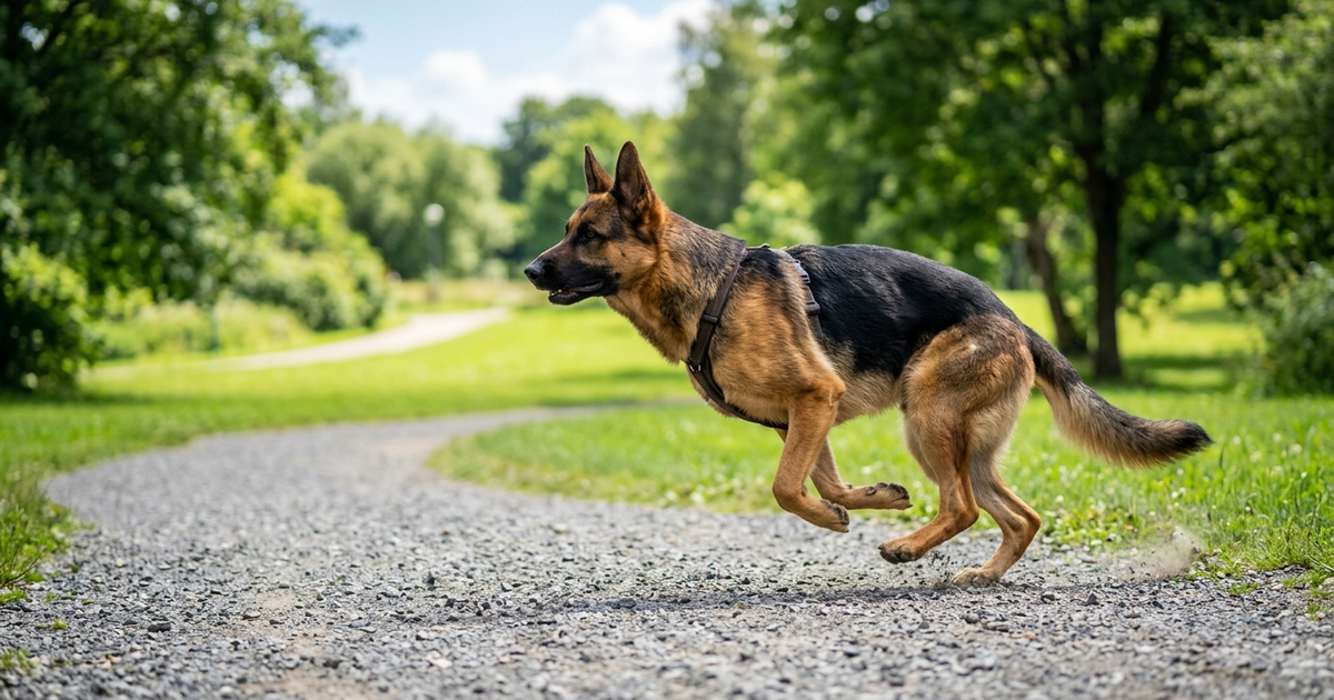 short haired german shepherd
